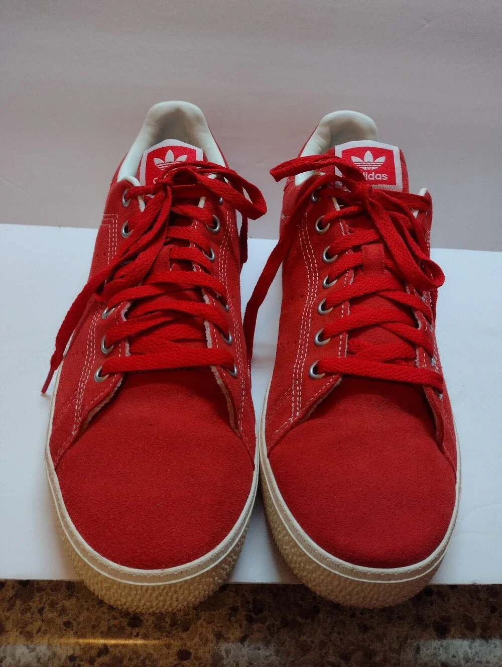 Adidas Originals Stan Smith Red Suede Sneakers ID2044 Mens Size 11 Outdoors
